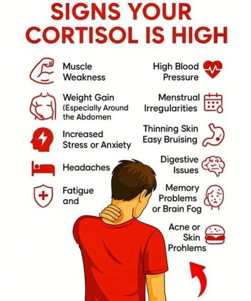 10 Signs That Your Cortisol Levels are Way Too High (more in comments)