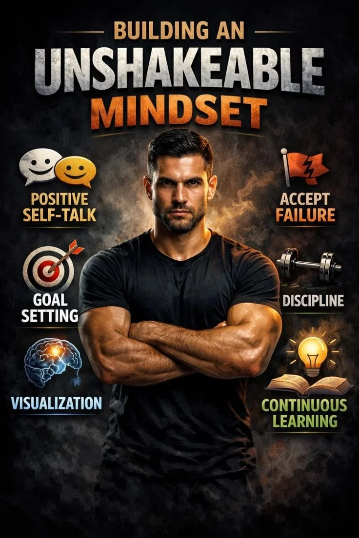 A person practicing strategies for an unshakeable mindset and mental fortitude.
