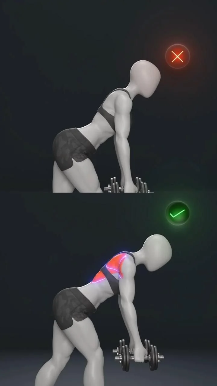 Maximize Your Back Growth: PERFECT Bent-Over Row Form Dumbbell Bent-Over Row Form Fix: Engage Your Lats! 💪 Are yo… [Video] in 2025 | Gym workout tips, Arm workout, Grooming hacks