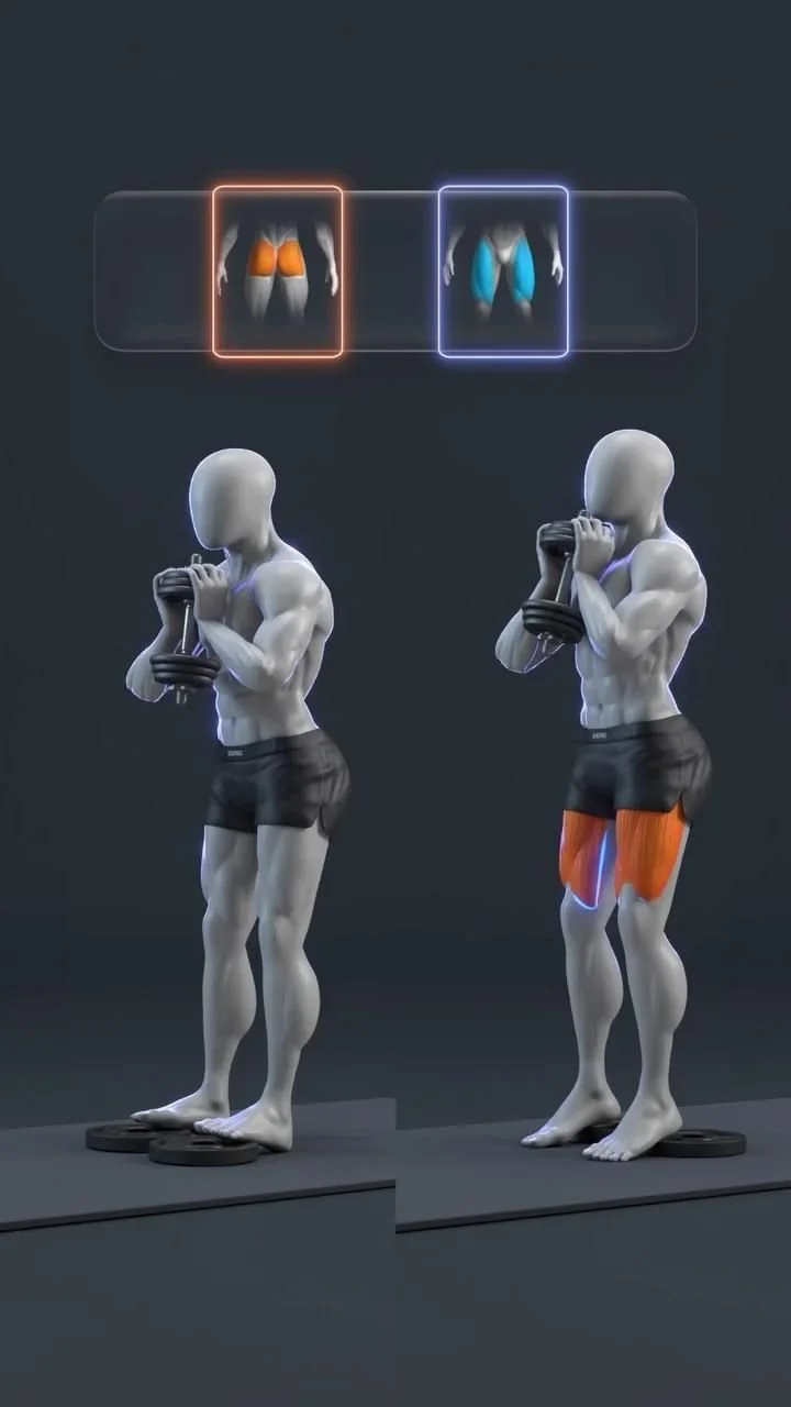 🤯 Squat Trick: Glutes vs. Quads (Heel & Toe Elevation Secret!) 🚨 Most people never learn this squa… [Video] in 2025 | Boxing training workout, Gym workout videos, Glutes workout