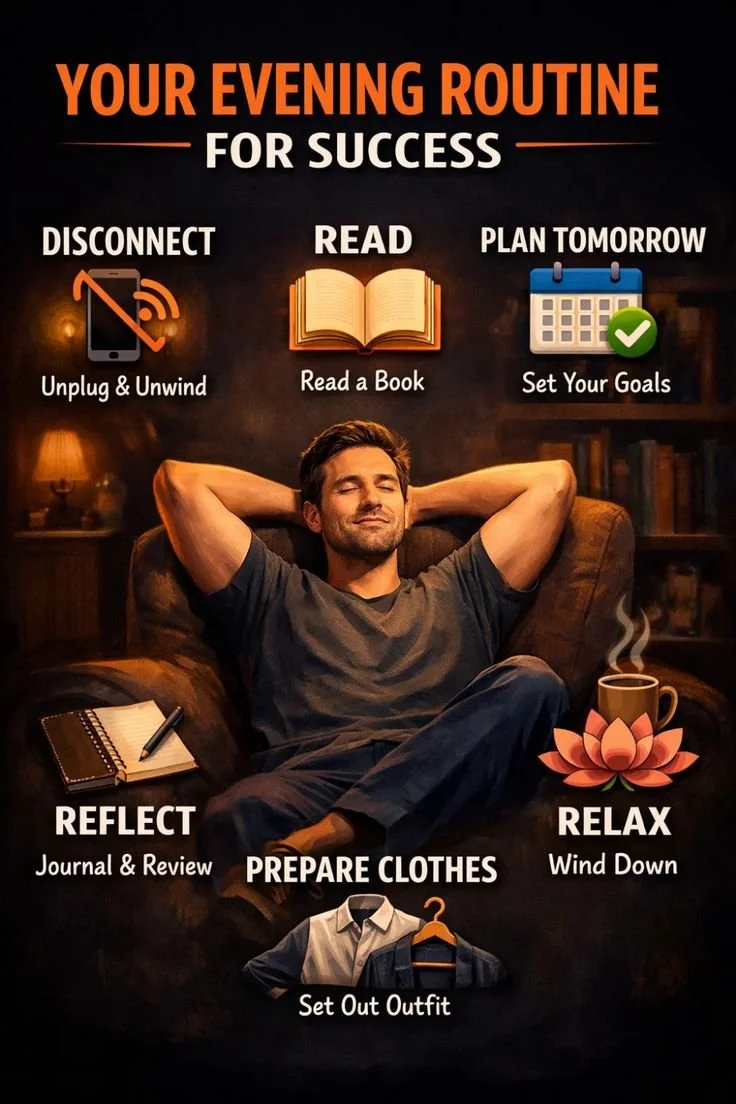 The Perfect Evening Routine for Success: Unwind, Reflect & Prepare for Tomorrow