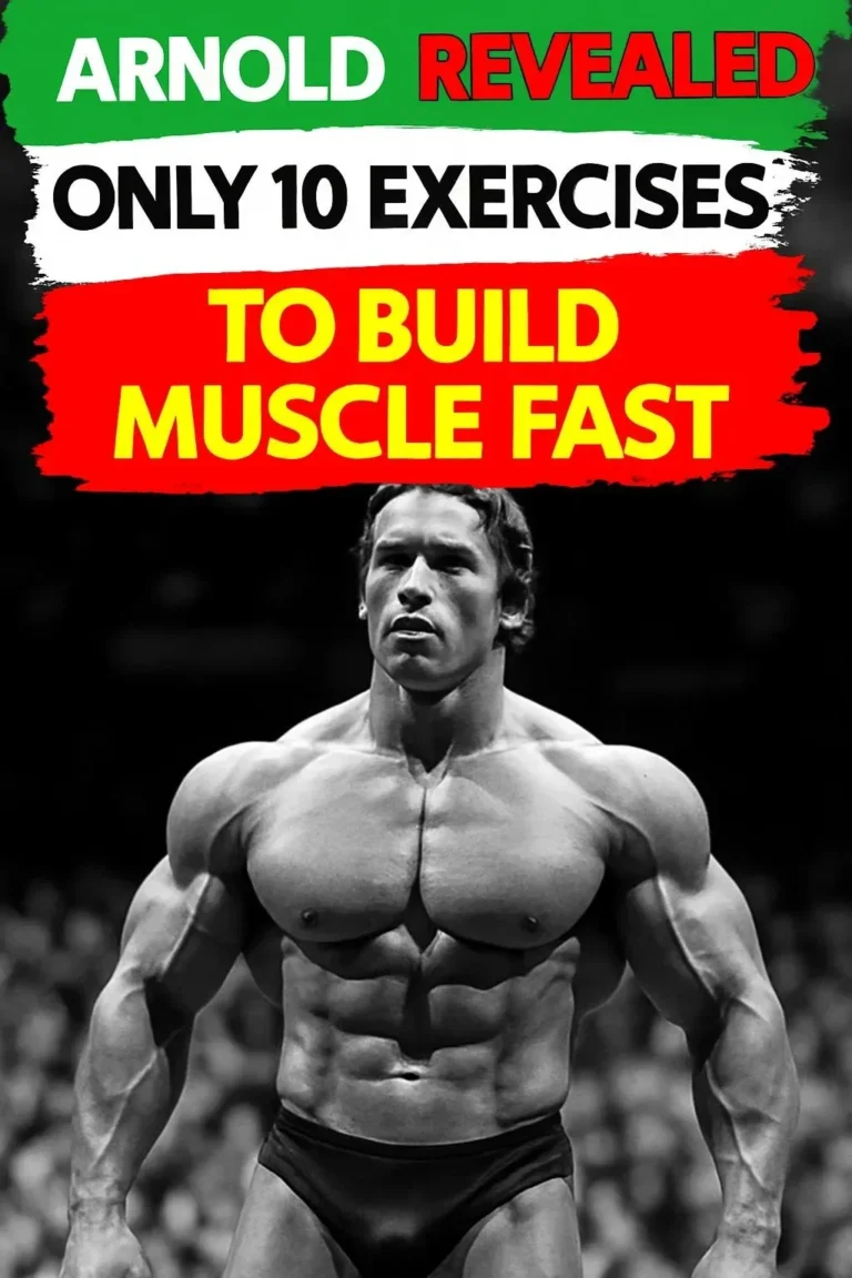 Arnold's 10 exercises for effective muscle building in men