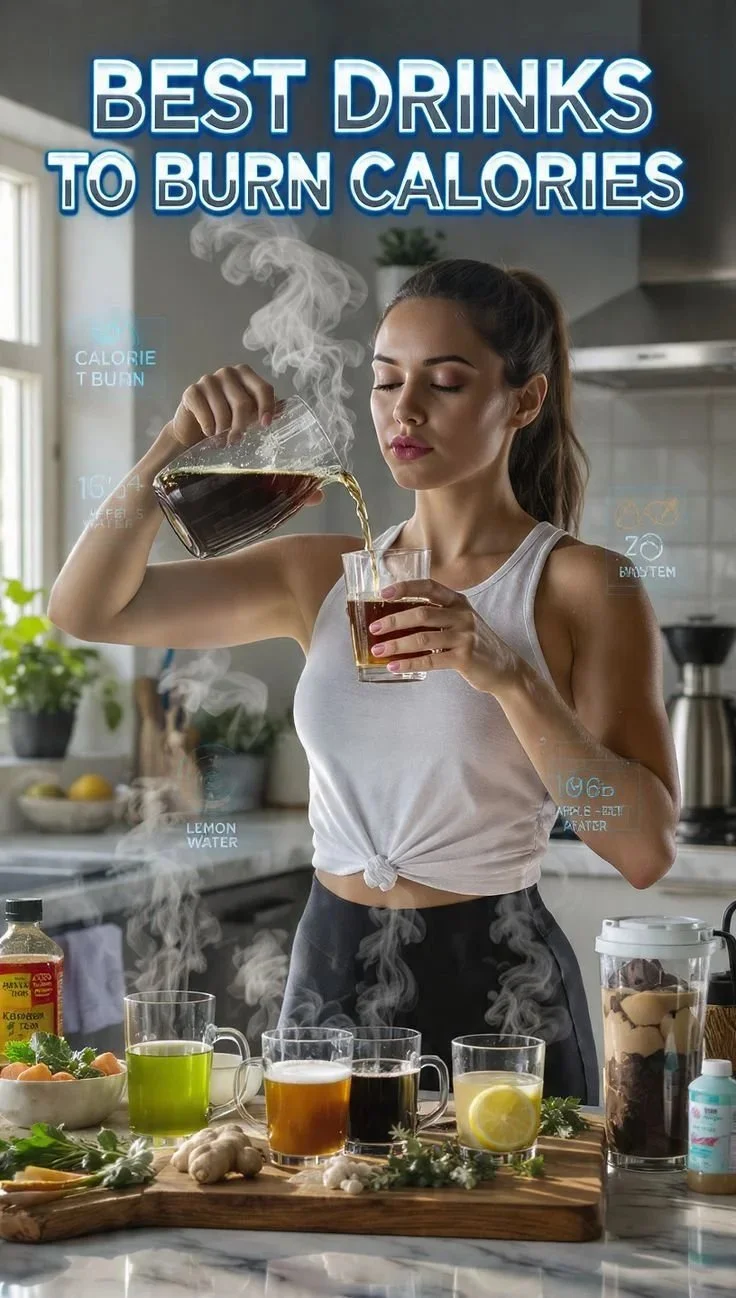 Best Drinks to Burn Calories 🍵🔥 | Sip Your Way Slim