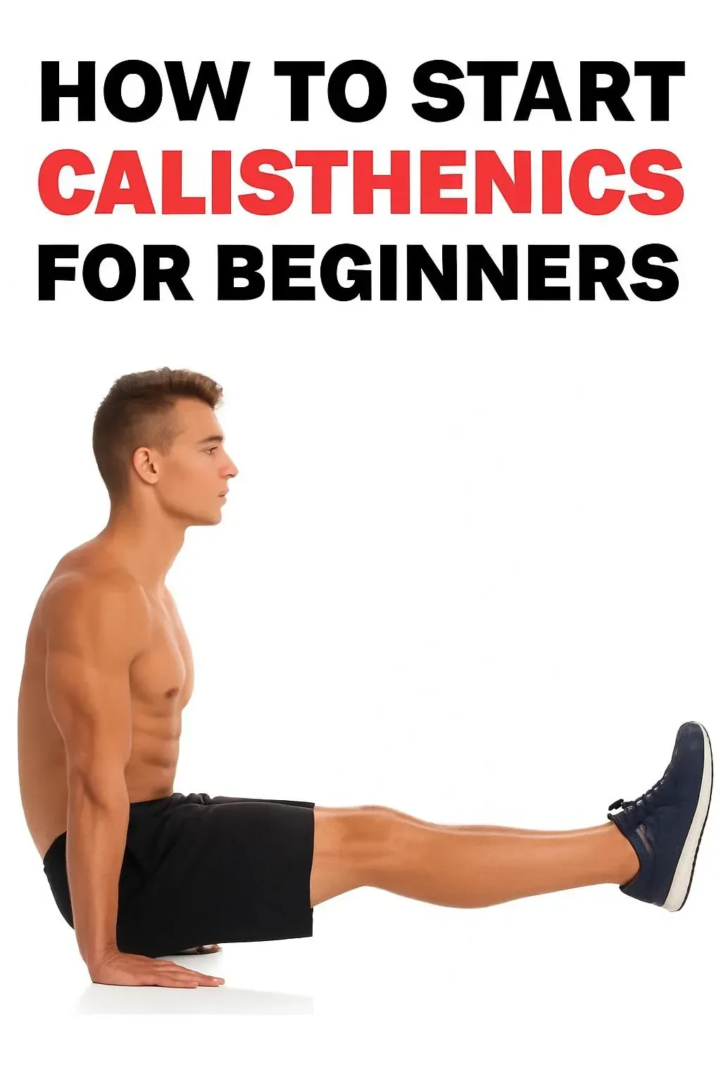 Beginner practicing calisthenics bodyweight exercises outdoors