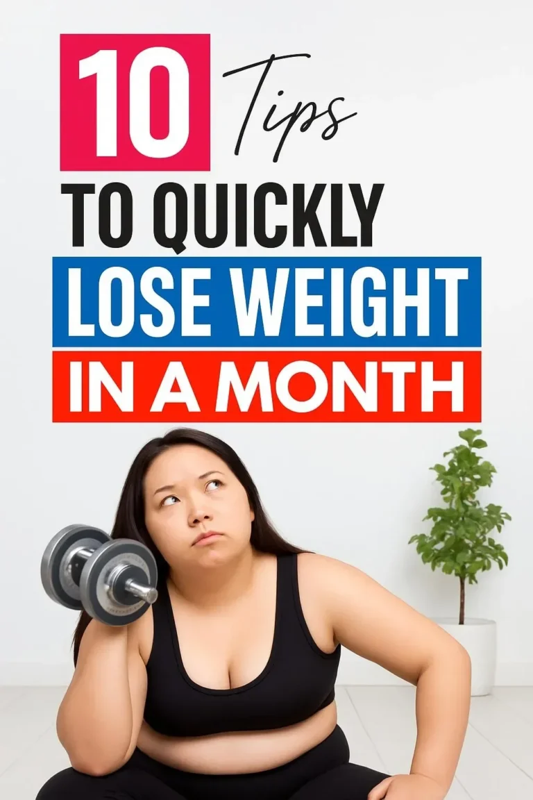 Quick tips to lose weight in a month for a healthier lifestyle